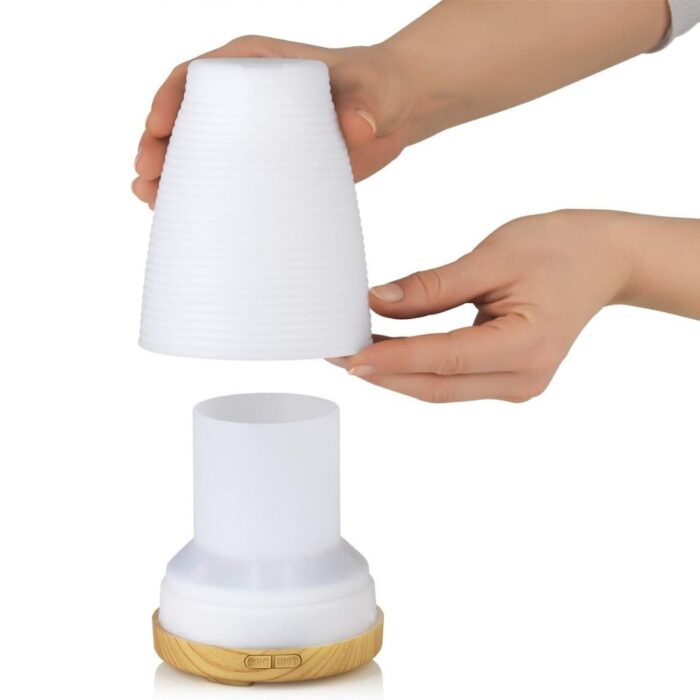 Diffusore Zen di Oli Essenziali e Aromi Con Umidificatore e Luci Colorate, Igienizzante Aria, Aromaterapia, Cromoterapia