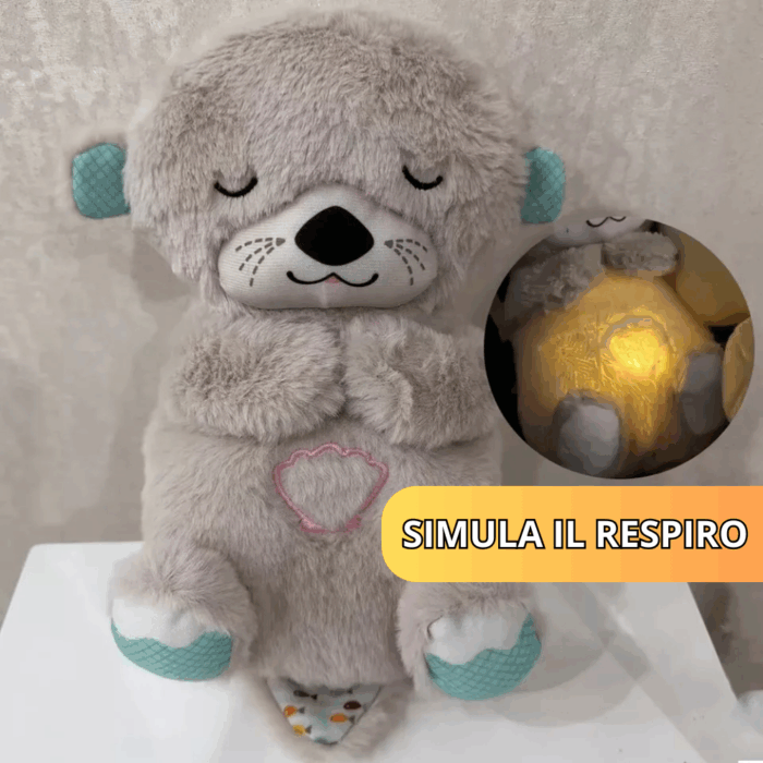 Peluche per Bambini con Ninna Nanna e Funzione Respirazione | Orsacchiotto Antistress che Aiuta a Dormire