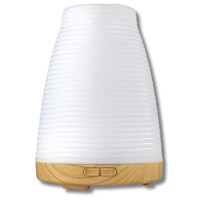 Diffusore Zen di Oli Essenziali e Aromi Con Umidificatore e Luci Colorate, Igienizzante Aria, Aromaterapia, Cromoterapia