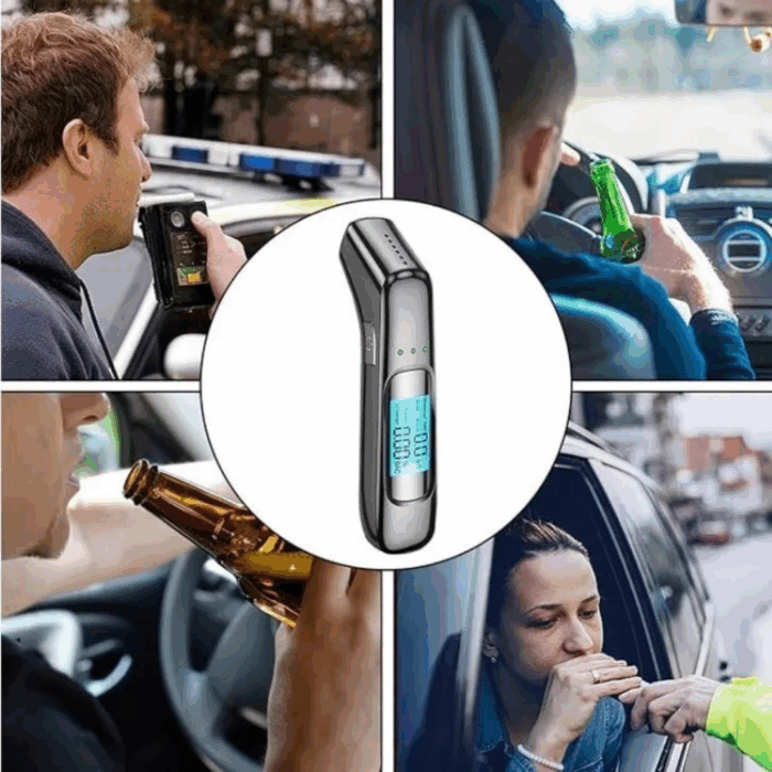 Etilometro Portatile Certificato | Alcol Test Ricaricabile con Display Digitale