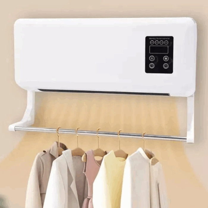 Termoconvettore 1500W Climatizzatore da Parete | Stufa a Basso Consumo con Asse Stendipanni