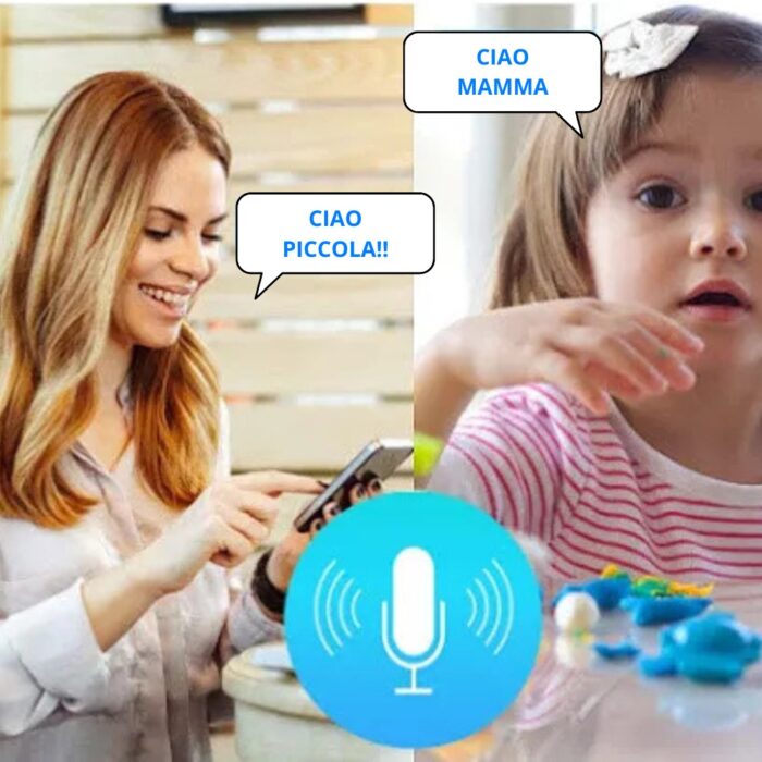 Telecamera Wireless Wifi HD 1080P da Appoggio | IP Camera Motorizzata 360°