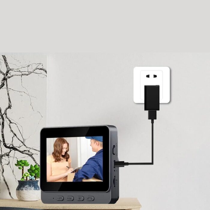 Campanello Wireless con Telecamera 1080P | Videocitofono da Appoggio con Schermo 4.3" Infrarossi