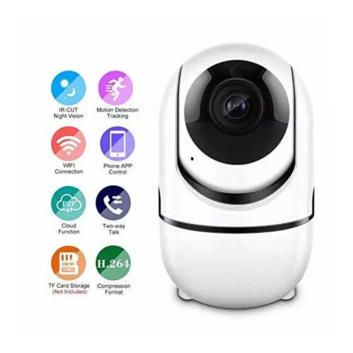 Telecamera Wireless Wifi HD 1080P da Appoggio | IP Camera Motorizzata 360°