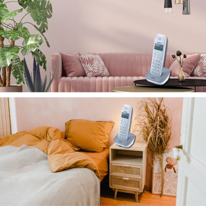 Coppia di Telefoni Fissi Cordless BRONDI | Portatile Senza Fili con Basi