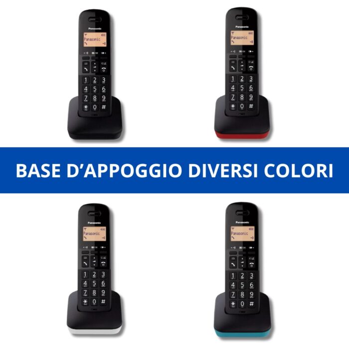 Telefono Fisso Senza Fili Panasonic | Cordless Singolo con Base