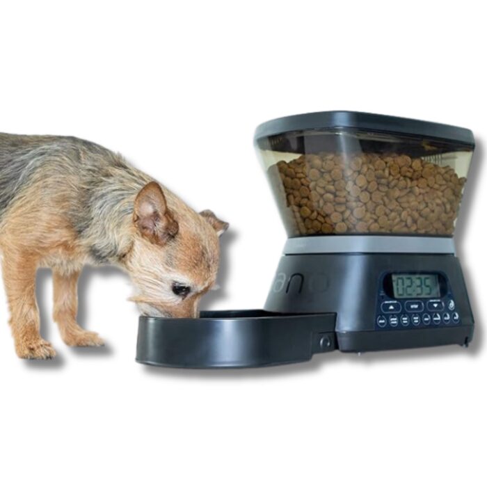Distributore Automatico per Croccantini Capacità 3,5Kg | Dispenser Cibo Secco per Cani, Gatti