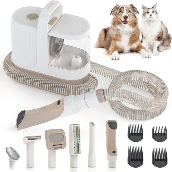 Kit Toelettatura Animali Domestici 6 in 1 Silenzioso | Rasatura, Asciugatura e Lavaggio del Pelo 1,5L