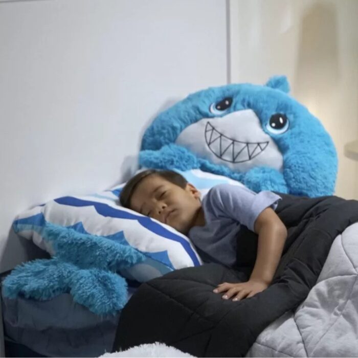Federa per Cuscino 2 in 1 con Peluche Rimovibile | Copricuscino Soffice Gioco per Bambini