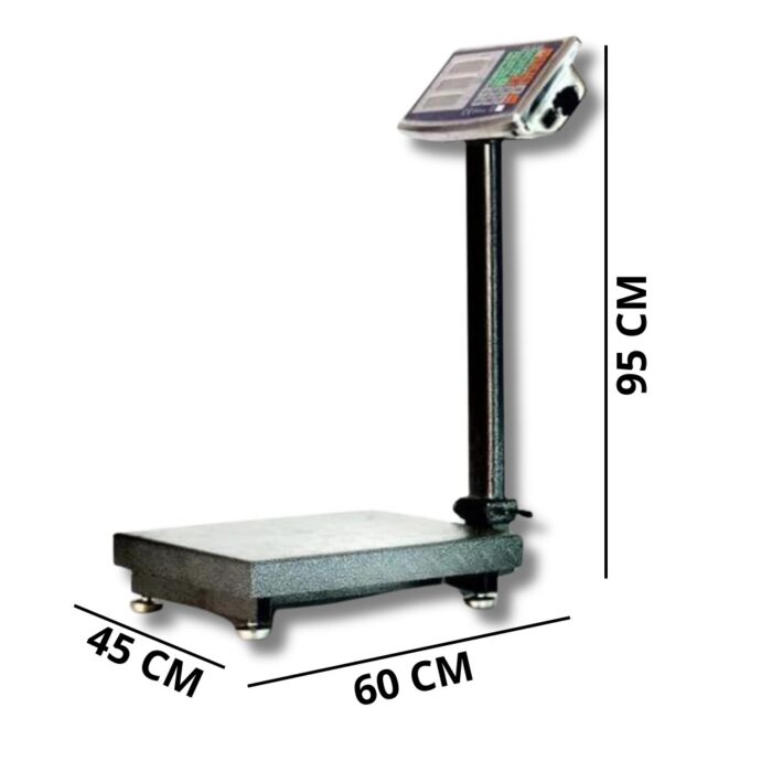 Bilancia Industriale 500Kg da Terra | Piattaforma Display Digitale, Pieghevole Portatile