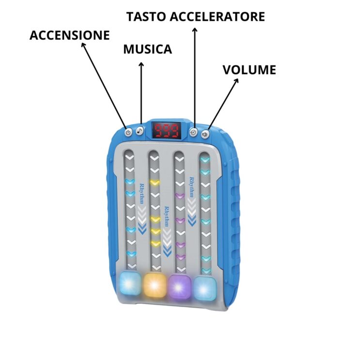 Gioco Educativo Interattivo con Luci e Musica | Rhythm Game Giocattolo Età 3+