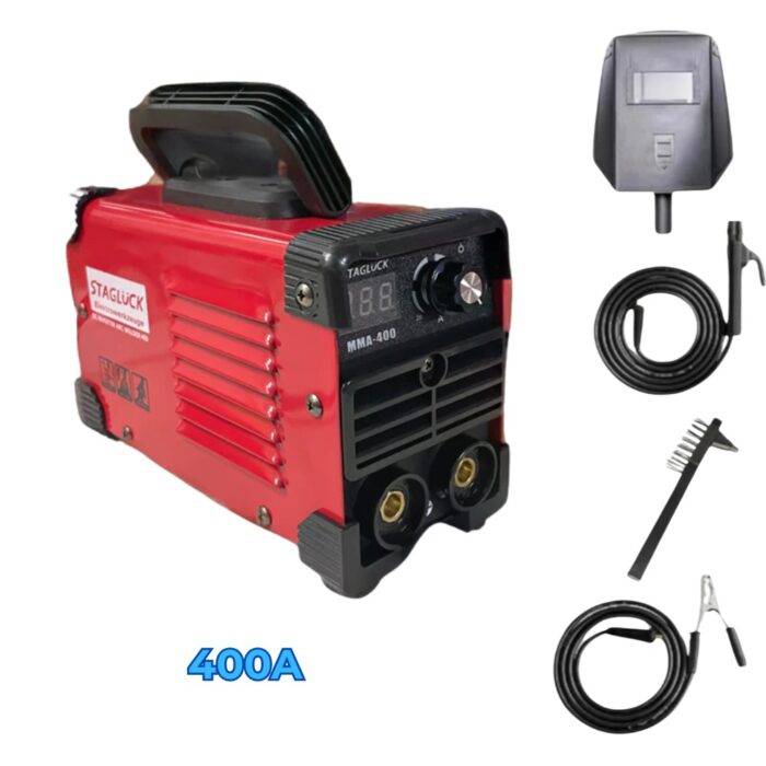 Mini Saldatrice 400A IGBT ad Elettrodo | Saldatura Inverter 1.6 - 2.5mm con Accessori