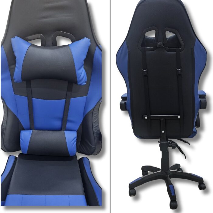 Sedia da Gaming Ergonomica con Cuscini e Braccioli | Poltrona Reclinabile Telescopica per Ufficio