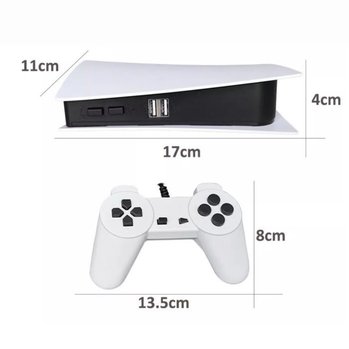 Console Game Station 5 con 200 Giochi Classici 2 Gamepad | GS5 8 Bit HDMI AV USB