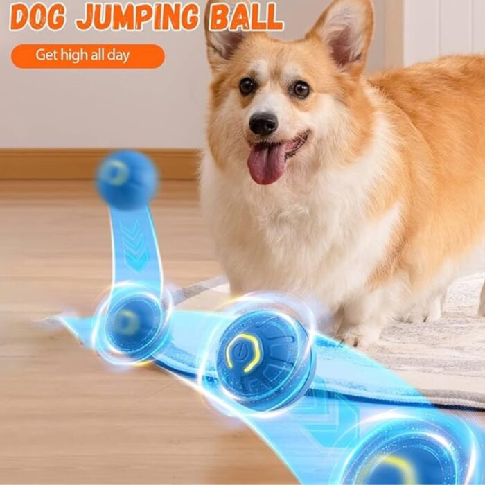 Palla Rimbalzante Auto-Rotolante per Cani e Gatti con Luce LED | Gioco Interattivo Intelligente Ricaricabile USB