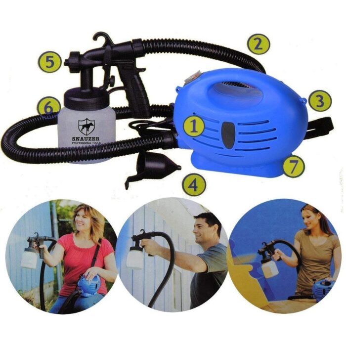 Pistola a Spruzzo Elettrica 800ml con Tracolla | Compressore Portatile per Vernice Piant Zoom
