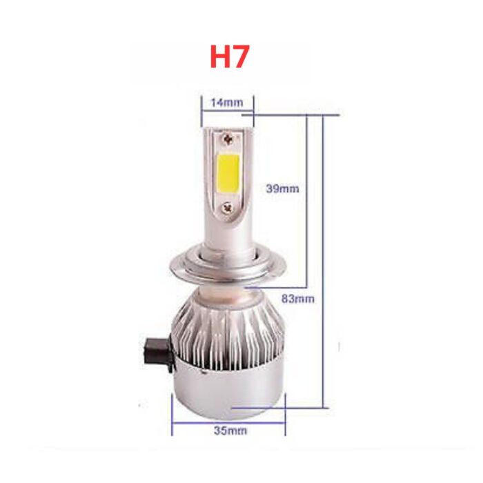 Coppia Lampadine LED H7 C6 per Auto, Moto | Faretti 36W Luce Bianca 6000K