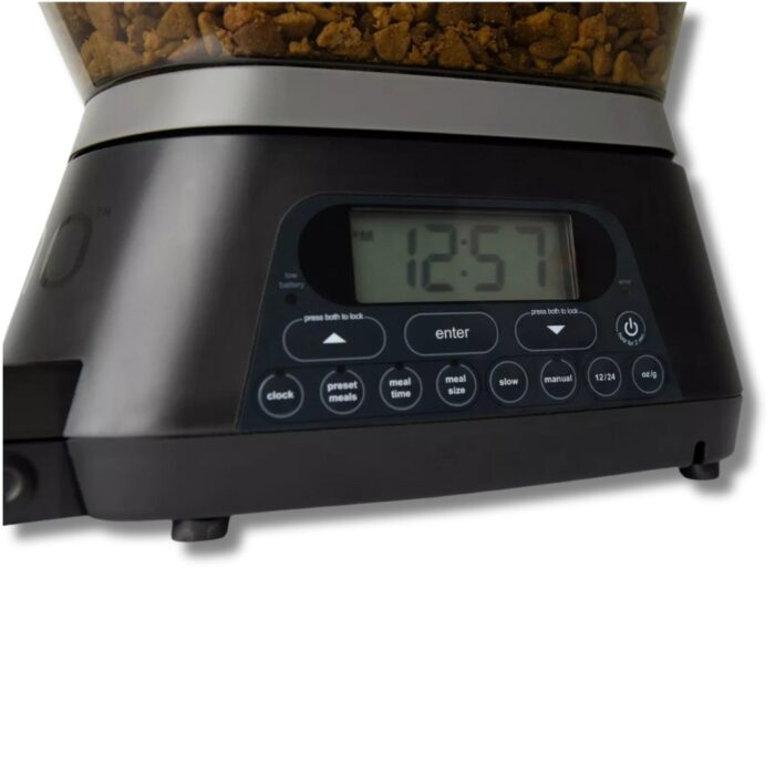 Distributore Automatico per Croccantini Capacità 3,5Kg | Dispenser Cibo Secco per Cani, Gatti