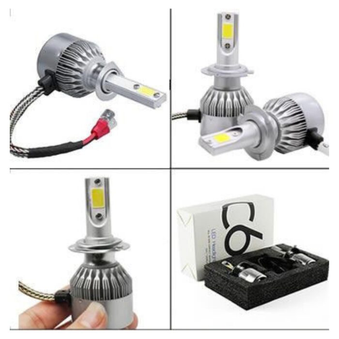 Coppia Lampadine LED H7 C6 per Auto, Moto | Faretti 36W Luce Bianca 6000K