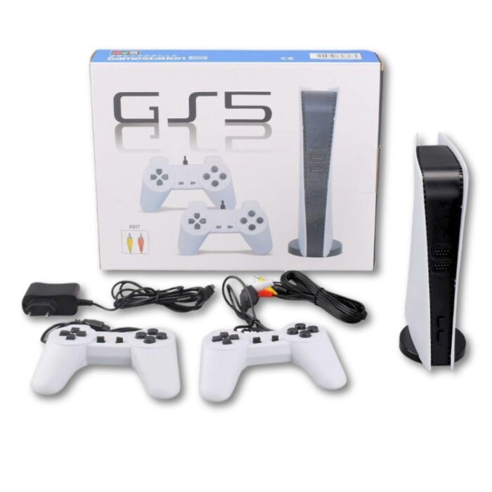 Console Game Station 5 con 200 Giochi Classici 2 Gamepad | GS5 8 Bit HDMI AV USB