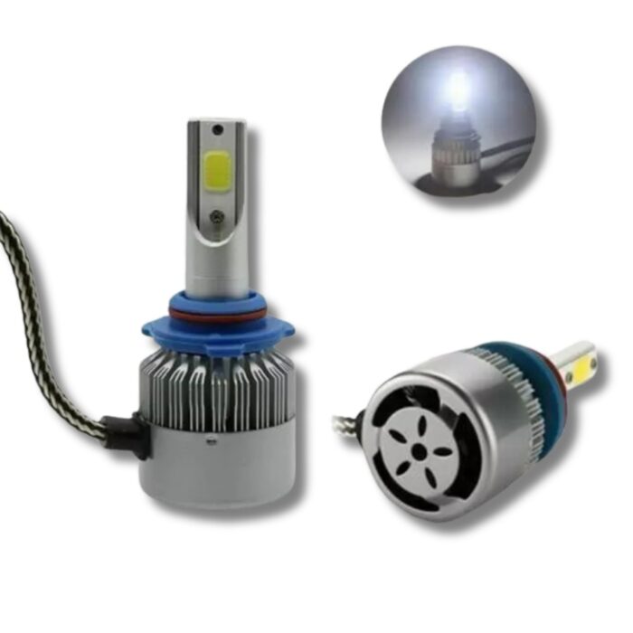 Coppia Lampadine LED H8/H9/H11 C6 per Auto, Moto | Faretti Luce Bianca 6000K 3800LM
