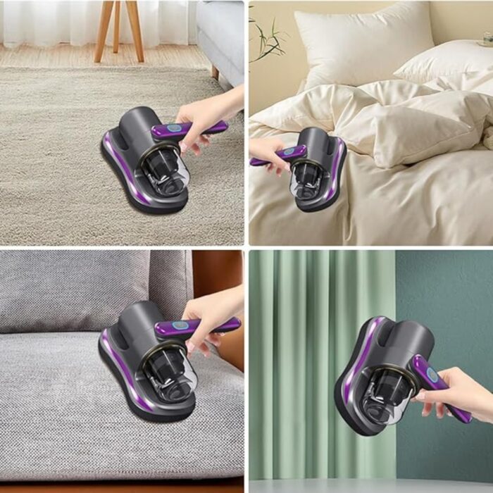 Aspirapolvere Senza Fili Manuale 100W | Aspiramaterassi Portatile per Divani, Letti, Tappeti USB