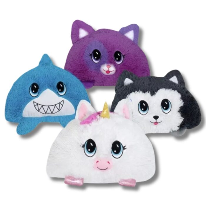 Federa per Cuscino 2 in 1 con Peluche Rimovibile | Copricuscino Soffice Gioco per Bambini