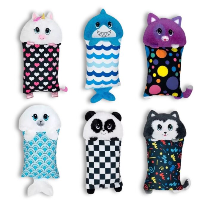 Federa per Cuscino 2 in 1 con Peluche Rimovibile | Copricuscino Soffice Gioco per Bambini