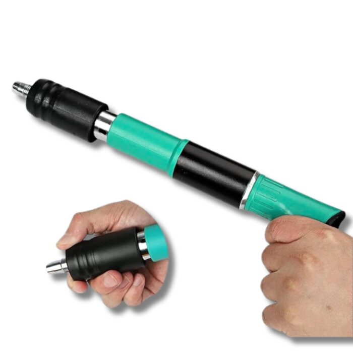 Pistola Sparachiodi ad Aria Compressa | Chiodatrice Manuale con Occhiali di Sicurezza e Chiodi per Cemento, Ferro, Calcestruzzo