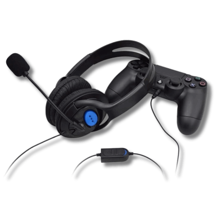 Cuffie da Gioco con Microfono 3.5mm per PS4 e PC | Auricolari Cablati con Audio Stereo