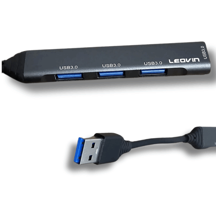Hub 4 Porte USB 3.0 Alta Velocità per Trasferimento Dati Superveloce
