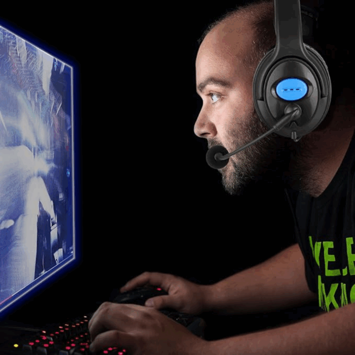 Cuffie da Gioco con Microfono 3.5mm per PS4 e PC | Auricolari Cablati con Audio Stereo