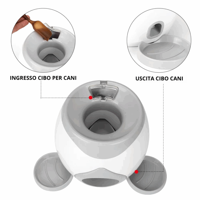 Giocattolo Interattivo per Cani 3 in 1 | Gioco Automatico per Addestramento con Palline