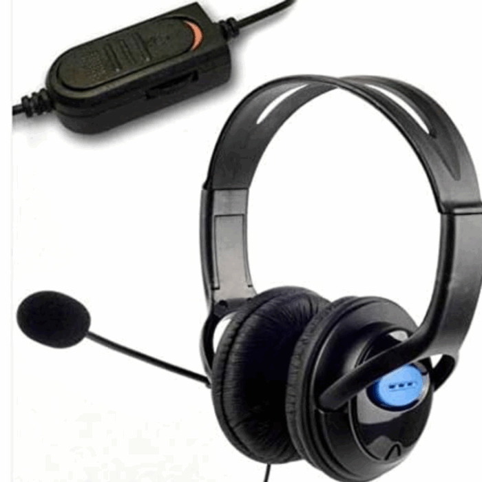 Cuffie da Gioco con Microfono 3.5mm per PS4 e PC | Auricolari Cablati con Audio Stereo