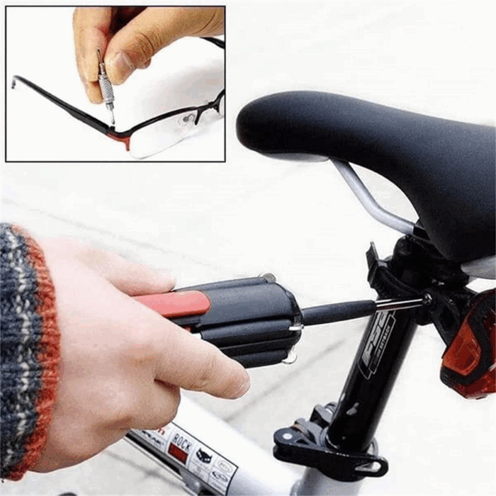 Cacciavite Multifunzione 8 in 1 con Torcia LED Potente