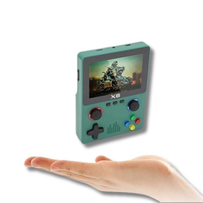 X6 Console di Gioco 3,5" Doppio Analogico 3D | Portatile con Scheda SD 32Gb USB