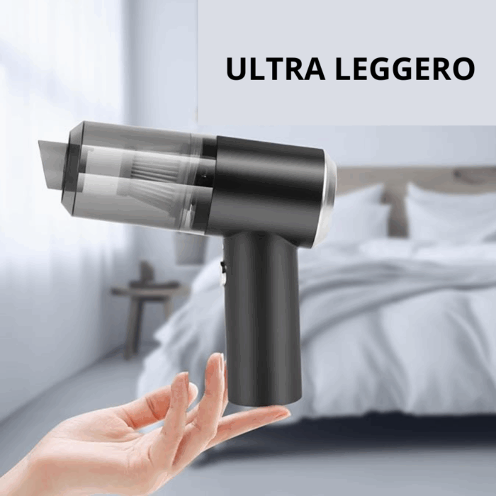 Aspirapolvere Portatile 120W Potente e Senza Fili per Auto e Casa
