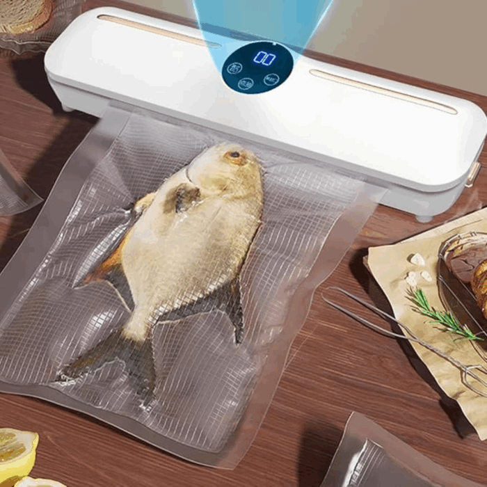 Macchina Sottovuoto per Alimenti 62KPa | Sigillatrice Automatica con Modalità Umido/Secco e LED