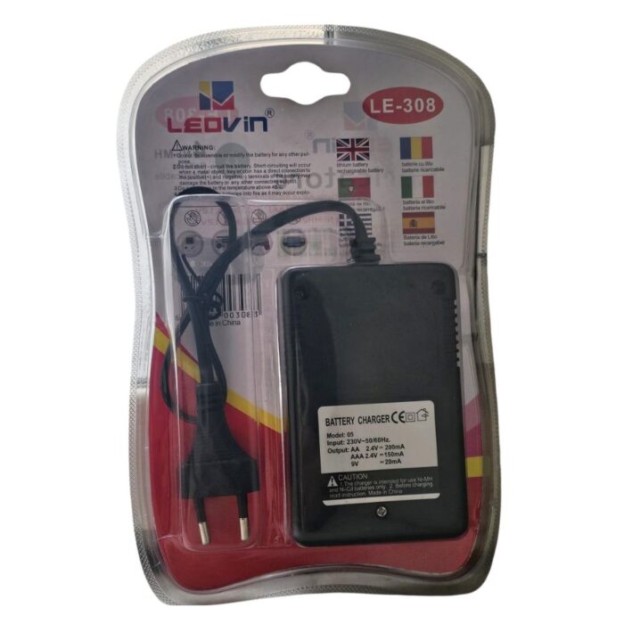 Caricabatterie Universale con 2 Pile AA 6800mAh + 2 AAA 4800mAh Inclusi