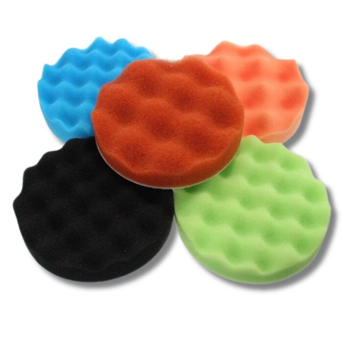 Ricambi Lucidatrice 6 Pezzi Diametro 8cm con Adattatore | Colori Assortiti