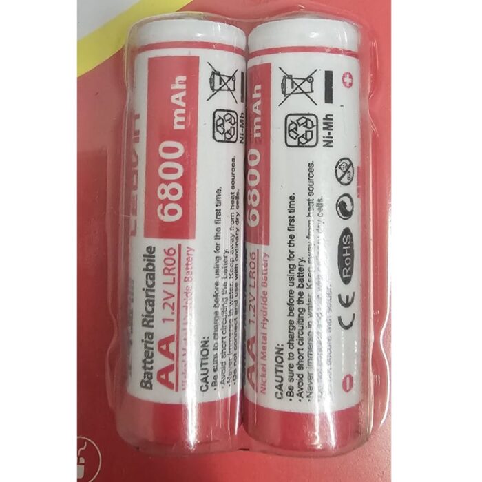 Caricabatterie Universale con 2 Pile AA 6800mAh + 2 AAA 4800mAh Inclusi