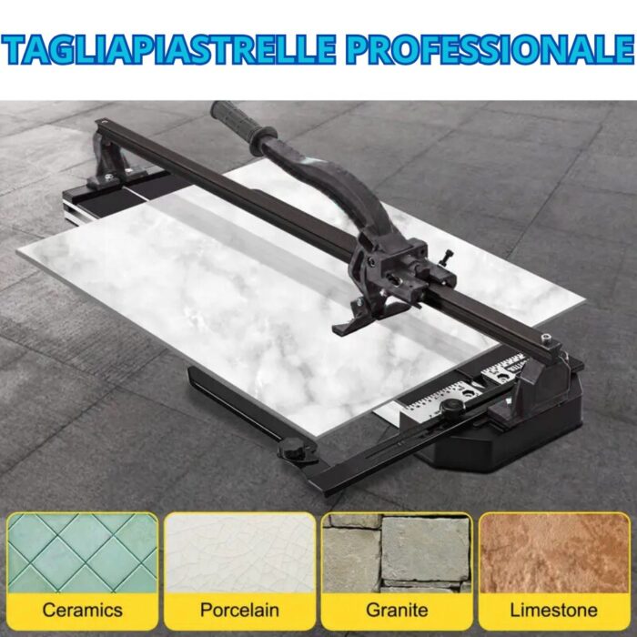 Tagliapiastrelle Professionale 120cm Manuale | Impugnatura Ergonomica e Binario Singolo