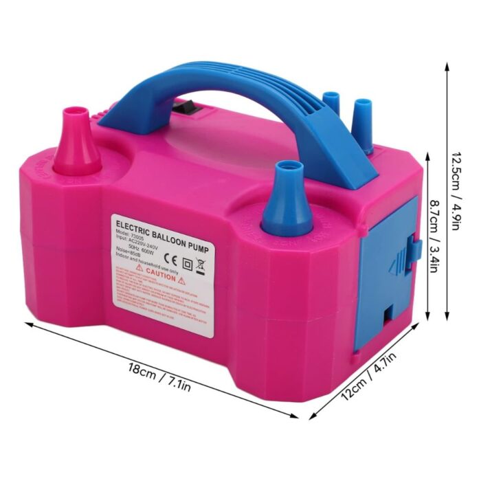 Gonfiatore Palloncini Elettrico 600W | Pompa Potente Doppio Ugello per Eventi e Feste