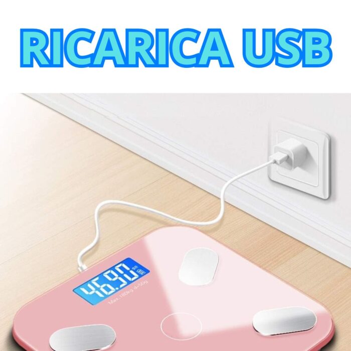 Bilancia Smart Digitale 180Kg Bluetooth | Grasso Corporeo e Composizione
