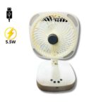 Ventilatore da Tavolo Ricaricabile 3 Velocità Pieghevole e Silenzioso
