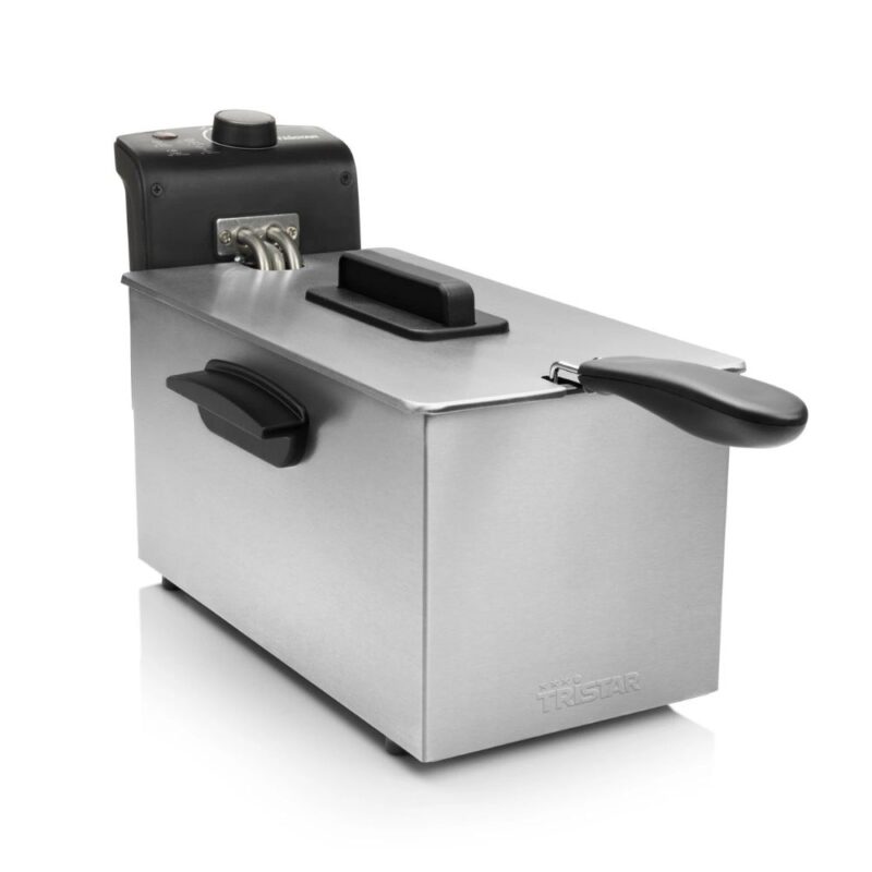 Friggitrice Elettrica 3.2L 2000W | Cestello Rimovibile, Anti-Odore, Termostato Regolabile