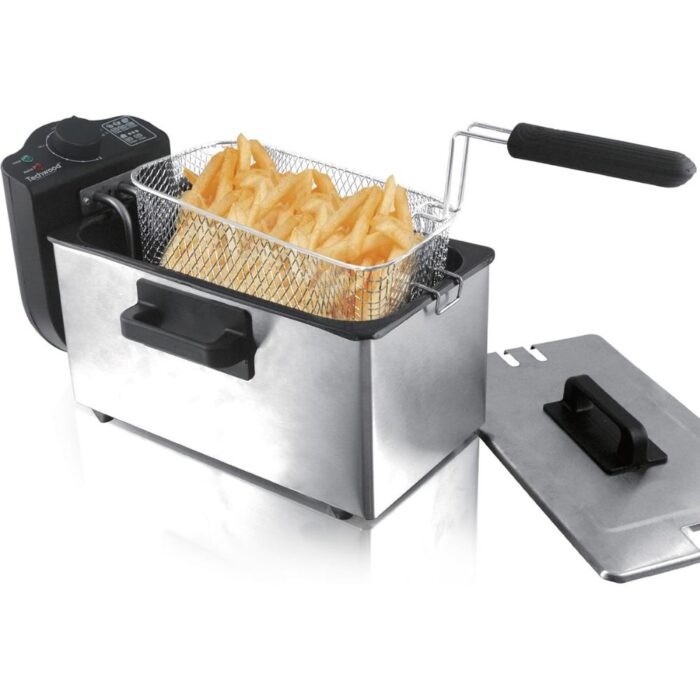 Friggitrice Elettrica 3.2L 2000W | Cestello Rimovibile, Anti-Odore, Termostato Regolabile