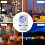 Lampada LED Antizanzare con Ventola UV Trappola 360° Silenziosa per Insetti