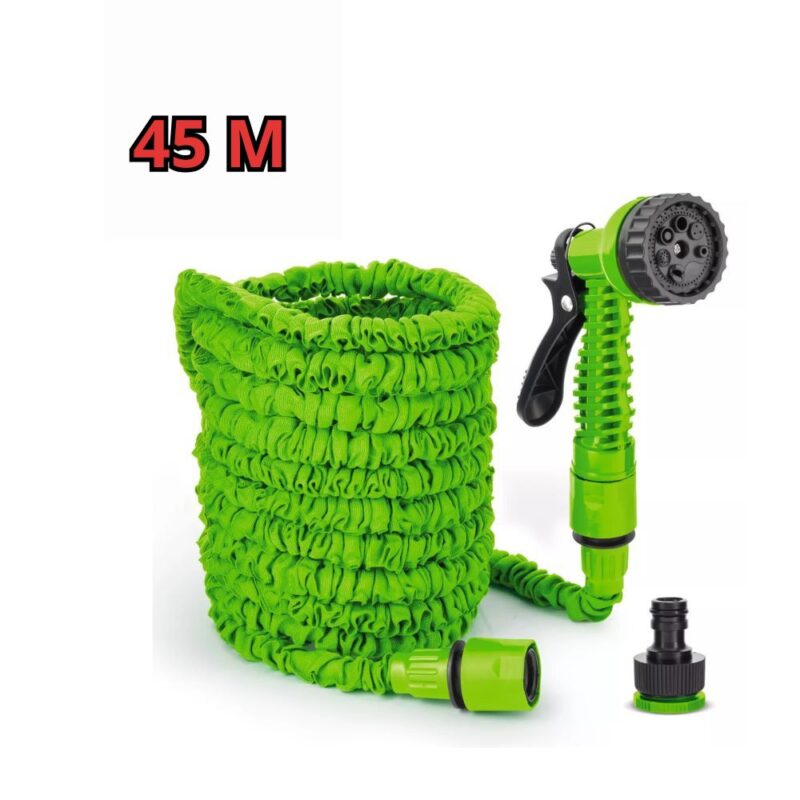 Tubo da Giardino 45m Espandibile 3X Potente, Estensibile e Anti-Groviglio